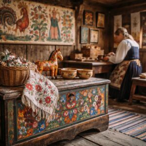 traditionel skandinavisk folkekunst